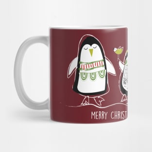 Holiday penguins Mug